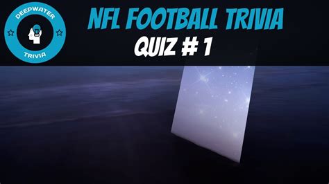 Nfl Football Trivia Quiz 1 Youtube