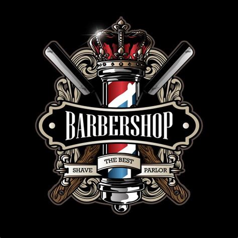 Premium Vector Barber Pole Logo Barbearias Retro Ideias Para