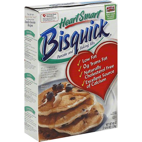 Bisquick Heart Smart Pancake And Baking Mix 40 Oz Box Pancake Mixes