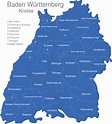 Baden Württemberg Kreise interaktive Landkarte | Image-maps.de