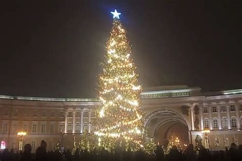 На Дворцовой площади официально зажгли главную елку Петербурга МК Санкт Петербург