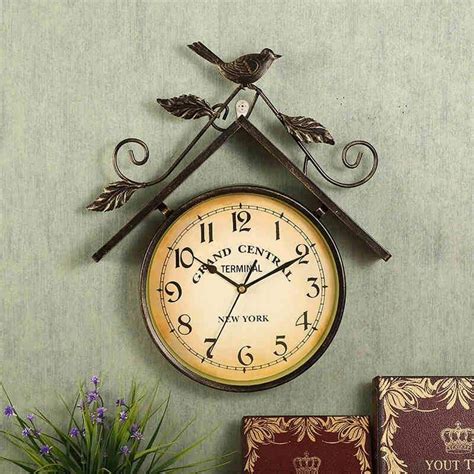 Clock Iron Bird Wall Clock Metal Working Wall Clock Clock