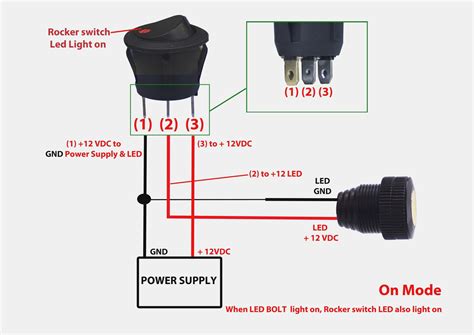 Tutorial 19mm led toggle 5 pin switch configuration with relay. Mictuning 2 Prong Usb Toggle Switch Wiring Diagram | USB Wiring Diagram