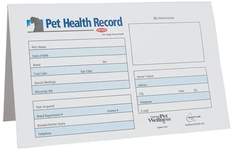 Free Printable Dog Health Record Printable Templates