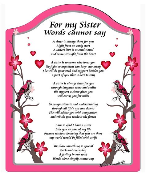 Love You Sister Birthday Card Printable Free Printabl