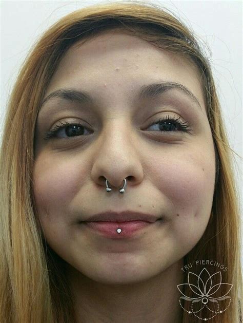 Inverse Vertical Labret Done By Vanessa Trupiercings Ashley