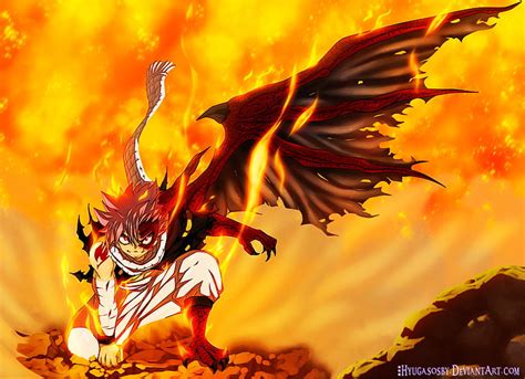 Hd Wallpaper Anime Character Vector Art Fairy Tail Fire Natsu