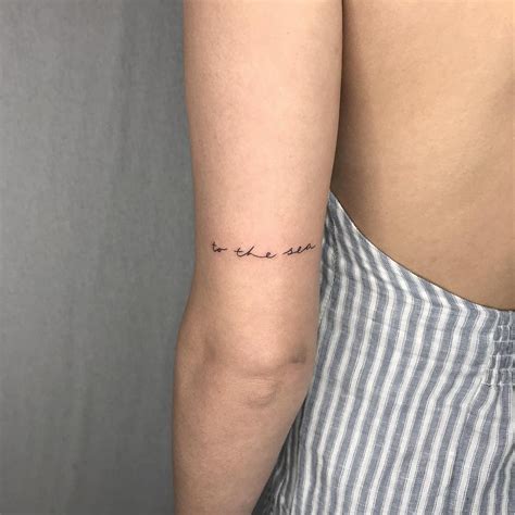 March 9, 2020march 9, 2020quotes by nikola nikolovski. to the sea" | Beachy tattoos, Text tattoo, Small tattoos