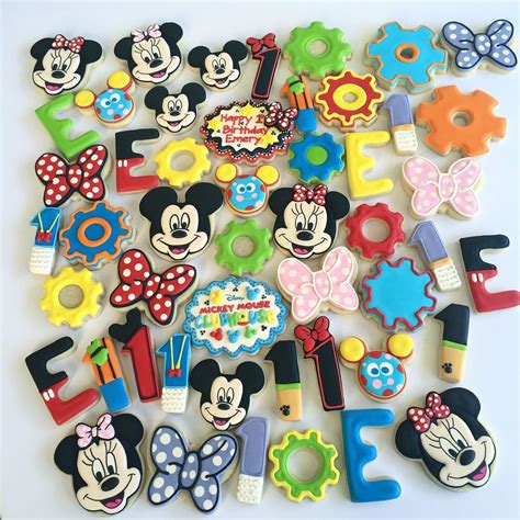 Mickeys Clubhouse Cookies By Holli Mickey Clubhouse Mickey Cookies