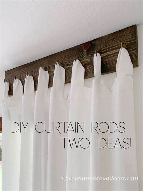 Homemade Curtain Rods Home Interior Design