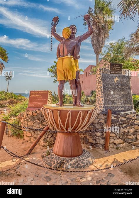 Goree Senegal Februar 2 2019 Sklaverei Freiheit Monument An Der
