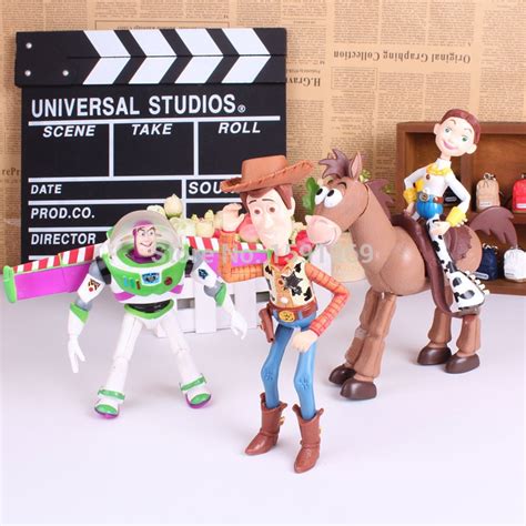 4pcsset Toy Story 3 Buzz Lightyear Woody Jessie Pvc Action Figures