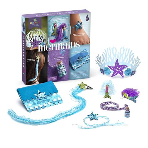 Craft Tastic I Love Mermaids Kit Craft Kit Makes 6