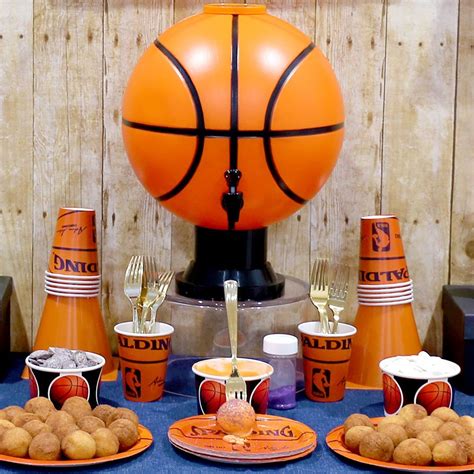 Diy Donut Hole Dessert Station Basketball Theme Party Basketball
