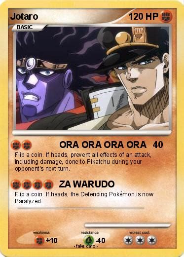 Pokémon Jotaro 62 62 Ora Ora Ora Ora My Pokemon Card