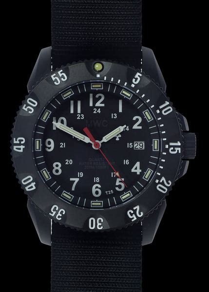 mwc p656 pvd titanium tactical series watch with gtls tritium and ten military watch company mwc