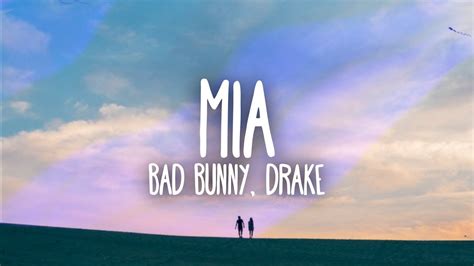 bad bunny drake mia lyrics letra youtube music