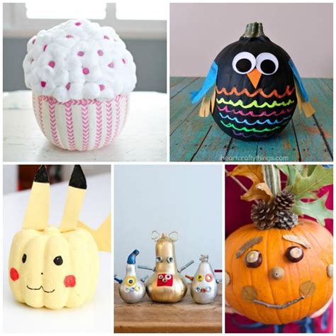 Cute No Carve Pumpkins Ideas Pumpkin Carving Crafts Pumpkin Decorating