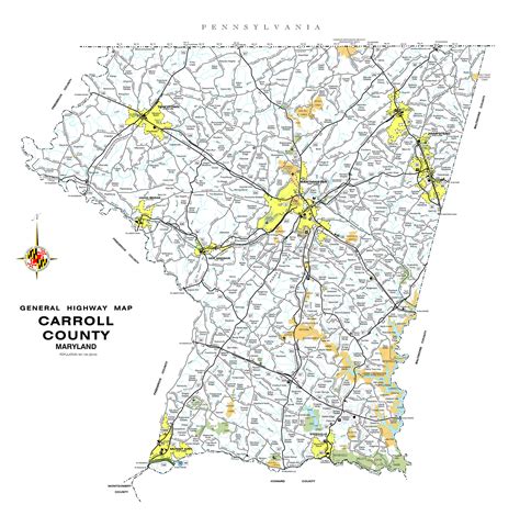 Carroll County Map Maryland Images And Photos Finder