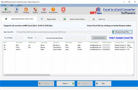 Excel To Vcard Converter Free Download To Convert Xls To Vcf
