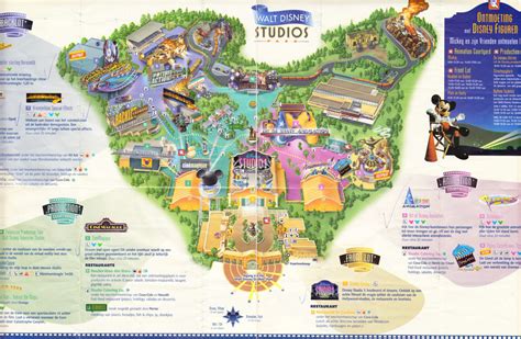 Walt Disney Studios Park 2003 Park Map