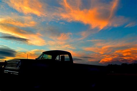 Country Truck Sunset Photography Country Trucks Sunset Photography