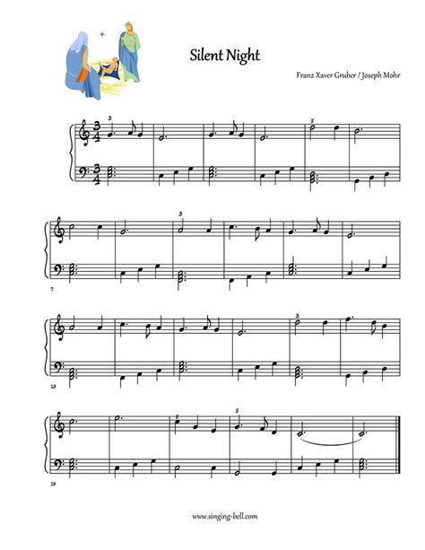 How To Play Silent Night Piano Notes Keys Sheet Music