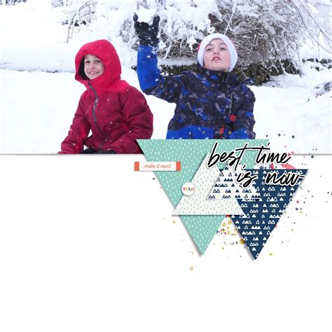 Love Triangles 8 Yolo Calendar Craft Digital Scrapbooking Kits