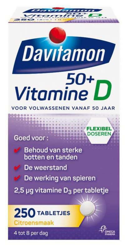 Onze vitamine d supplementen zijn verkrijgbaar als capsules & tabletten voor volwassenen en kinderen. Davitamon Vitamine D 50+ 250 tabletten | Voordelig online ...