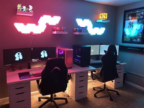 Couple Gaming Setup Best His And Hers Game Room Design 2