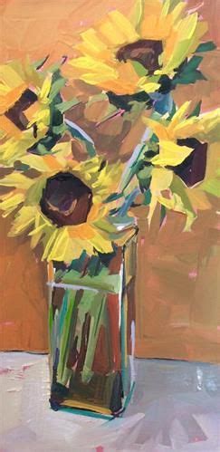 Daily Paintworks Sunflowers From Nancy Original Fine Art For Sale