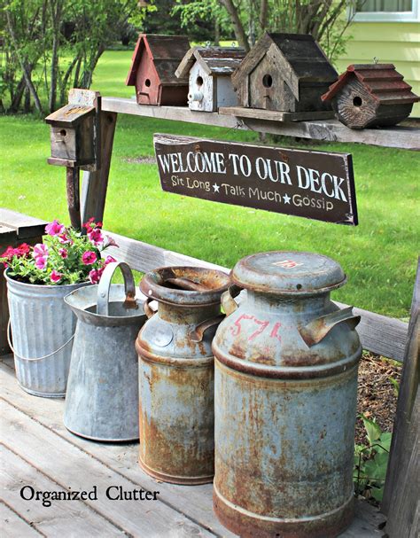 Maybe you would like to learn more about one of these? Decorating the Deck with Rustic Birdhouses | Organized Clutter