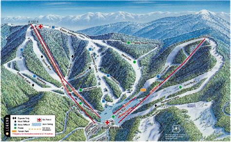 Discovery Ski Area Trail Map Montana Ski Resort Maps