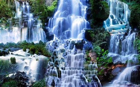 Обои для телефона водопад коллаж водопады природа пейзаж