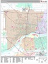 Davenport Iowa Wall Map (Premium Style) by MarketMAPS - MapSales