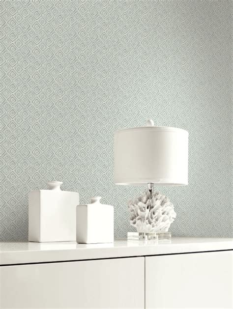 Tiny Drawn Geo Diamond Wallpaper In Light Blue From Wallquests Primo