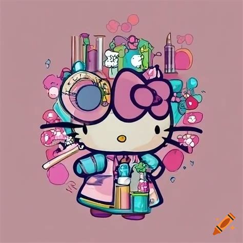 Hello Kitty Dressed As A Scientist On Craiyon