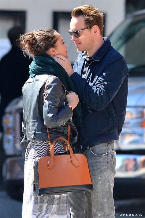 Michael Fassbender And Alicia Vikander Kissing In Nyc Popsugar Celebrity Photo 1