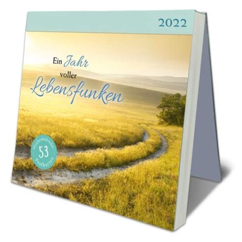 Postkarten Kalender 2022 Ein Jahr Voller Lebensfunken Lingenverlagde