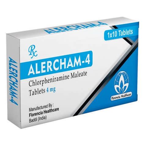 Chlorpheniramine Maleate 4 Mg Tablets Florencia Healthcare Id