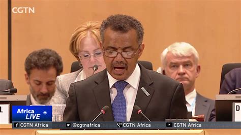 Ethiopias Adhanom Becomes First African To Lead Un Health Body Youtube