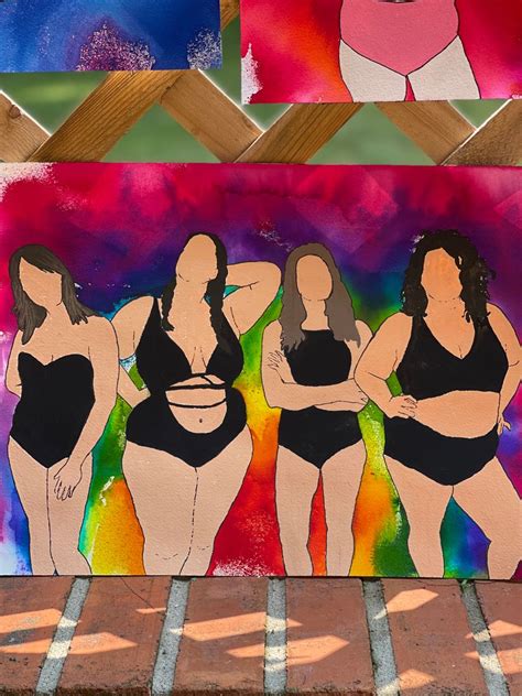 X Watercolor Piece From The Embrace Collection Featuring Women Of