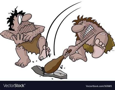 Caveman With Club Royalty Free Vector Image Vectorstock