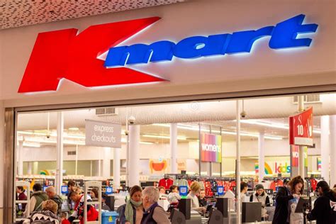 Sydney Australia 08 10 2019 Entrance To Kmart Retail Store Kmart