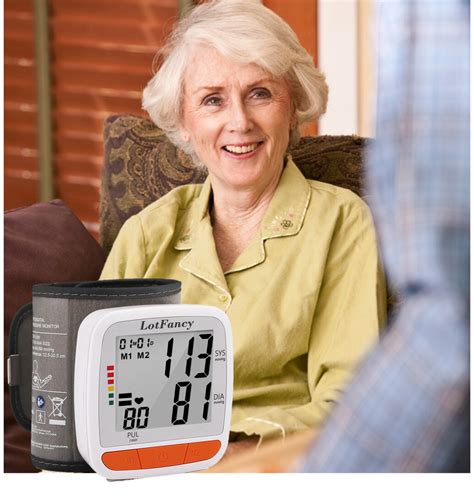 Automatic Digital Blood Pressure Monitor Wrist Cuff For Home Testing