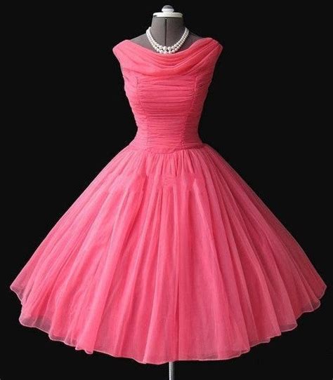 Watermelon Prom Dress 50s Prom Dress Vintage Prom Dress Ball Gown Prom