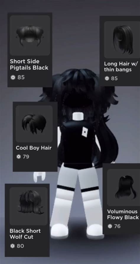 64 Aesthetic Roblox Hair Combos Caca Doresde