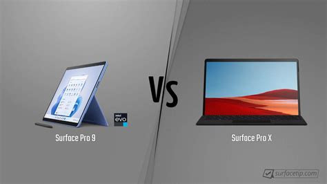 Surface Pro 9 Vs Surface Pro X Detailed Specs Comparison