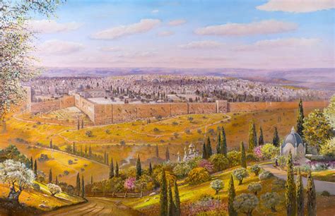 Painting Over The Hills Peace And Glory Alex Levin Jerusalem
