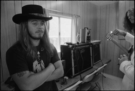 ronnie van zant backstage trailer at day on the green oakland stadium july 1977 r oldschoolcool